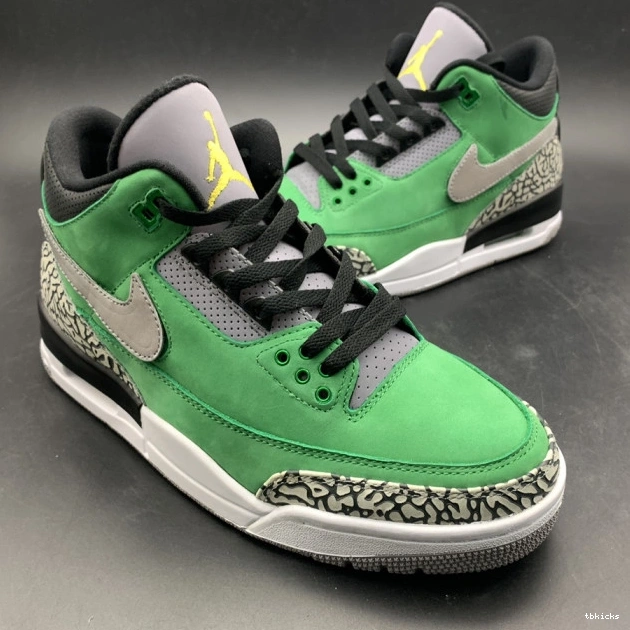 Cheap TBK Retro PE Air Jordan shoes Oregon AJ3 Tinker 3 867493 Ducks 0812